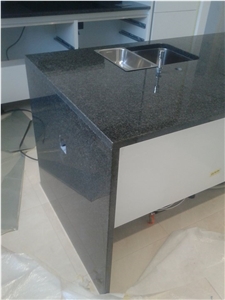 Black Anzola Granite Kitchen Countertop