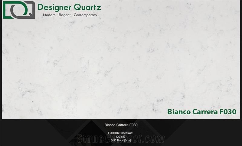 Bianco Carrera Artificial Marble Designerquartz Tv Set Top