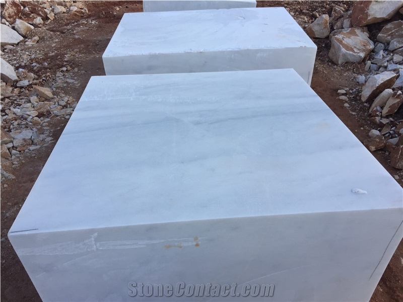 New Mugla White Blocks, Mugla White Marble Block