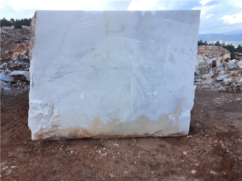 New Mugla White Blocks, Mugla White Marble Block