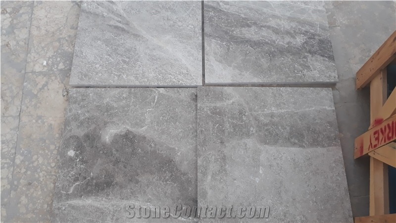 Silver Grey Slabs & Tiles, Turkey Grey Marble