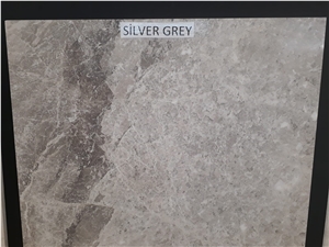 Silver Grey Slabs & Tiles, Turkey Grey Marble