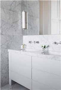 Carrara Marble Edinburgh Town House Bath Design