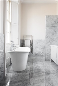Carrara Marble Edinburgh Town House Bath Design