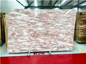 Polished Norway Red Marble Slab