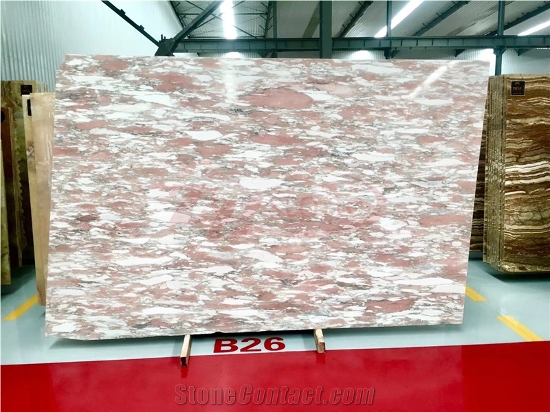Polished Norway Red Marble Slab