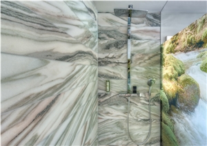 Solker Aurora Boreale Marble Shower Coverings