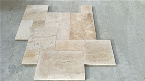 8*8 Inches Distressed Edges China Travertine Tile for Bathroom Floor