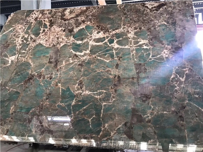 Amazonite Green Granite Luxury Granite Slab Brazil Granite