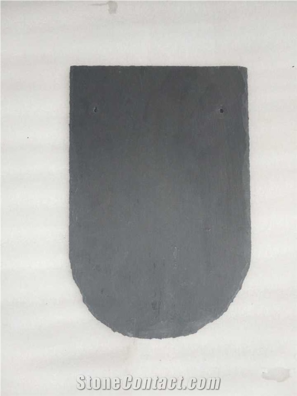 Black Roofing Slate Roof Round Shape