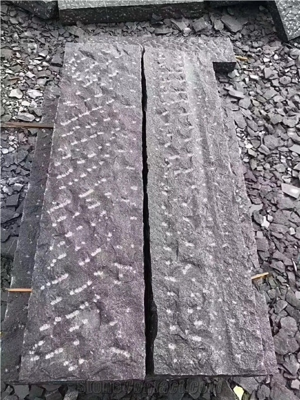 Dark Grey Pineapple Brushed Paving Stone