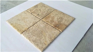 Distressed Edges Travertine Tile for Bathroom Light Beige Travertine