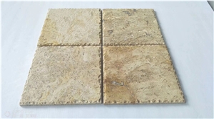 Distressed Edges Travertine Tile for Bathroom Light Beige Travertine