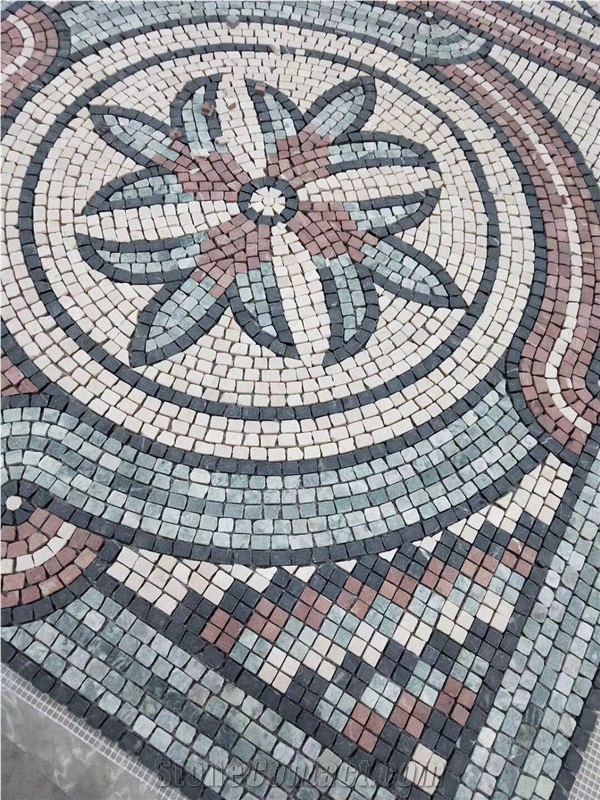 Mosaic Pattern Mosaic Medallion Mosaic Art Natural Split Face Floor