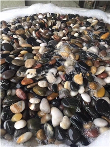 Polished Mixed Pebble Stone River Pebbles Decorative Cobbles Colorful