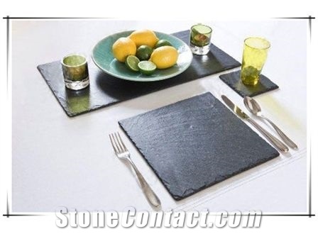 Rectangle Black Slate Plate Cheese Board