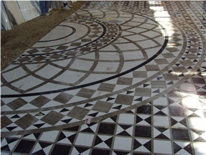 Waterjet Flooring Marble Pattern,Stone Medallion for Indoor Decoration