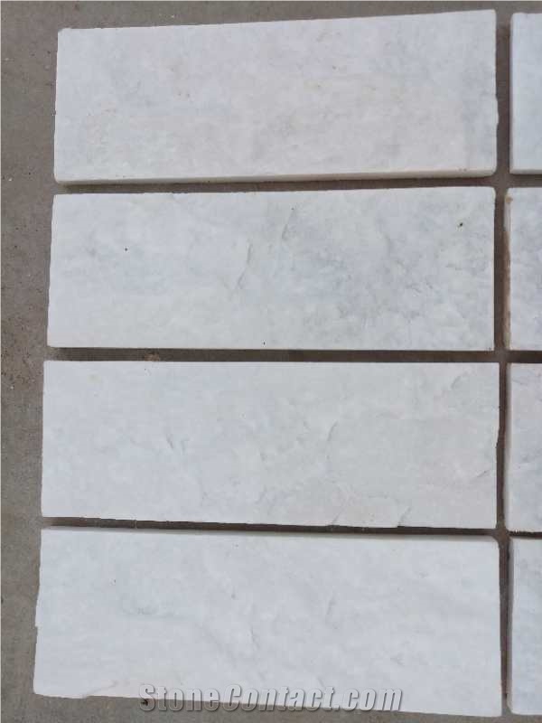 White Quartz Crystal Spark Flexible Veneer Ledge Stone Culture Slate