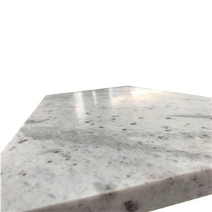 White Andromeda Granite Tiles 2cm Big Slab for Vanty Top Dining Table