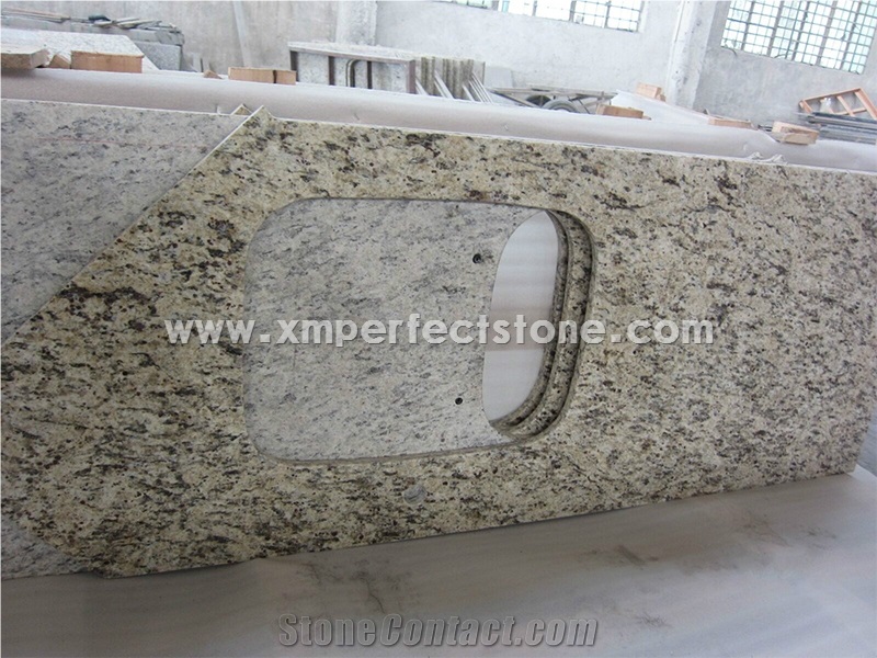Granite Kitchen Countertops Santa Cecilia Light Granite Counter Top