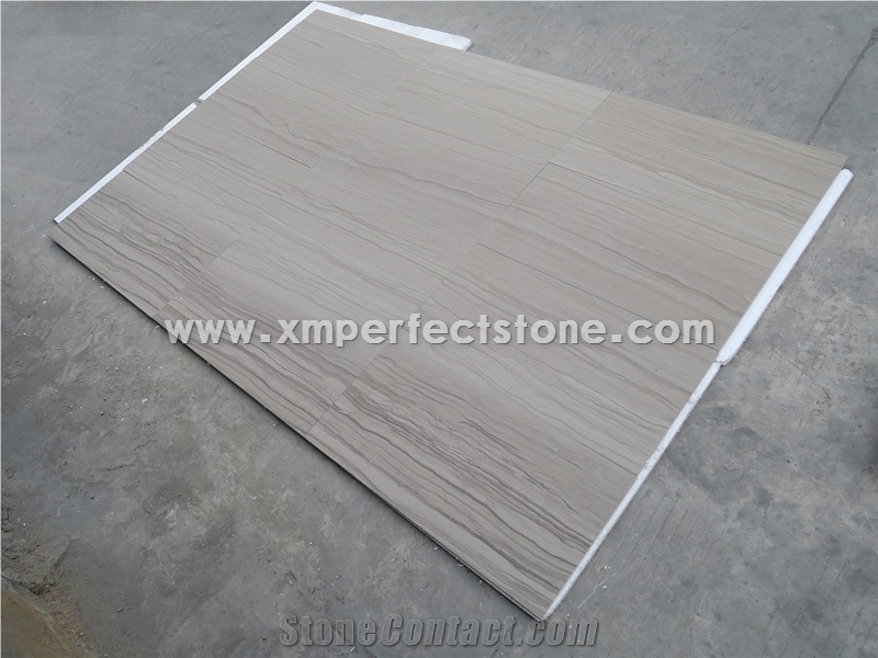 Grey Wood Marble,Guizhou Wooden Grain Marble,White Wood Grain Marble