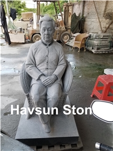 Granite Handcarved Human Sculpture Memorial Sculpture/Statue