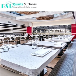 Engineered White Cheap Quartz Stone Commercial Counters