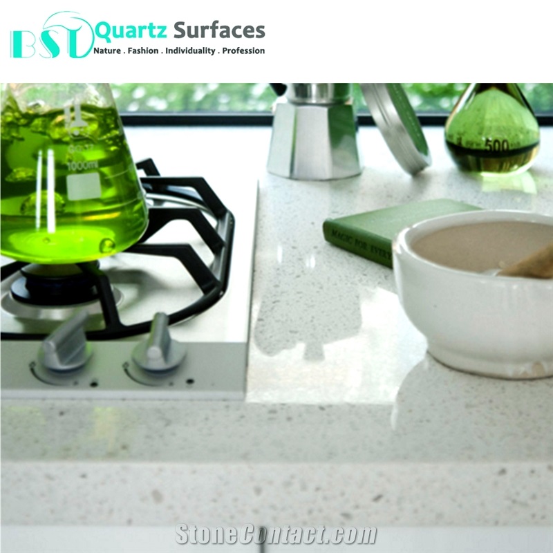Engineered White Cheap Quartz Stone Commercial Counters