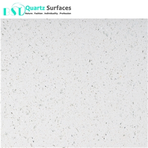 Pre Cut White Sparkle Quartz Stone Countertop