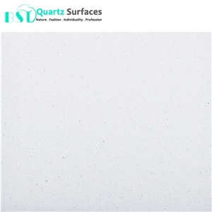 White Sparkling Quartz Kitchen Countertop with 93% Quartz Powder