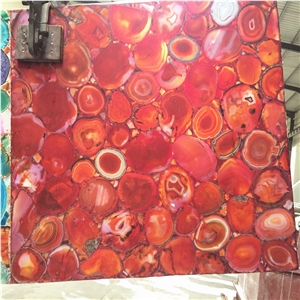 Backlit Luxurious Red Semiprecious Stone Floor,Red Semi Precious Stone