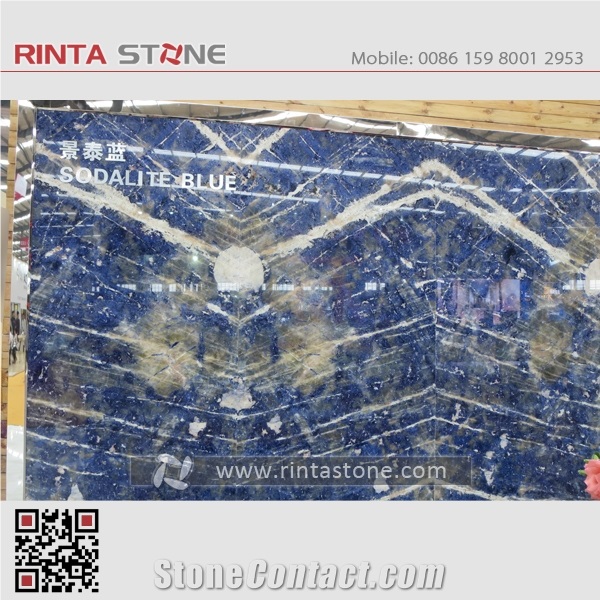 Blue Sodalite Granite Pedra Extra Semi Transparent Azul Bahia Exotic
