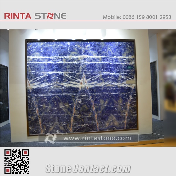 Blue Sodalite Granite Pedra Extra Semi Transparent Azul Bahia Exotic