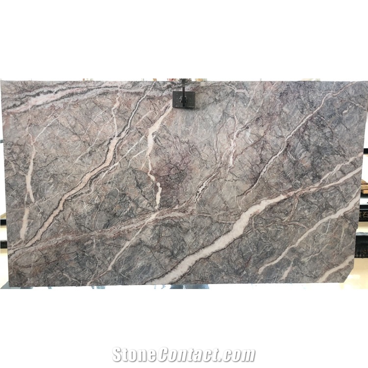 Countertop Flooring Italian Type Fiore Di Bosco Italy Grey Marble Slab