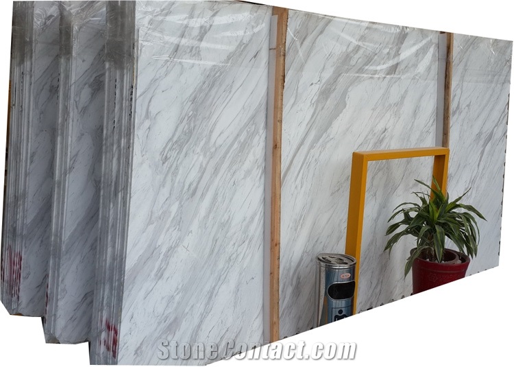 Interior Decor Honed White Volakas Marble Slab