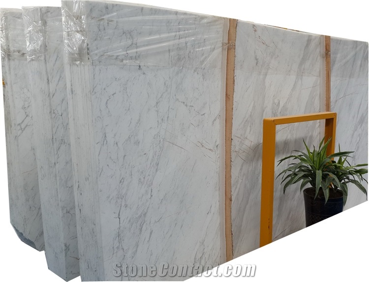 Interior Decor Honed White Volakas Marble Slab
