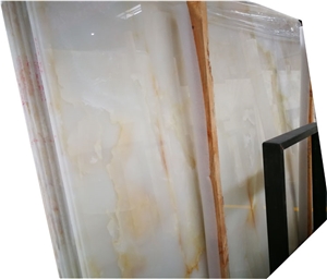 YUANDA Ice White Onyx Slabs Translucent Natural Stone