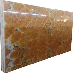 YUANDA Orange Onyx Slabs Premium Backlit Panels