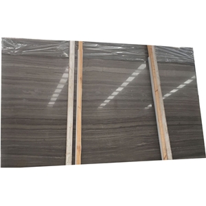 YUANDA Serpeggiante Dark Brown Coffee Wood Marble Slabs