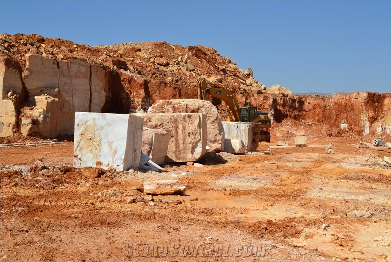 Aba White Onyx Quarry Blocks