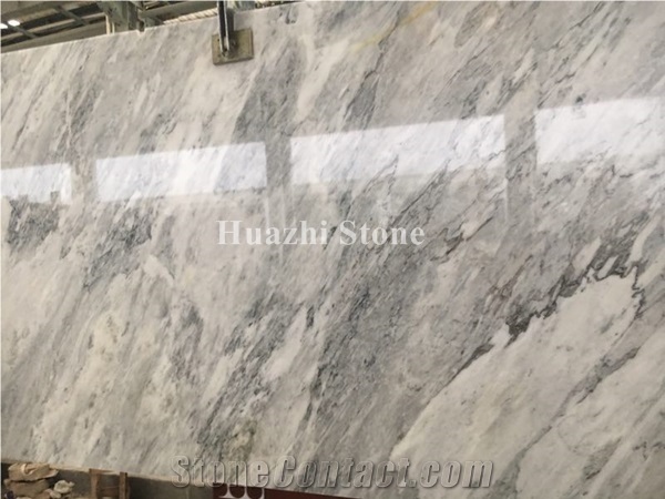 California White Marble Slabs Stone Wall Tiles Flooring Kitchen