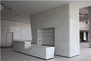 African High Quality Rhino White, Royal White Marble Slabs for Wall