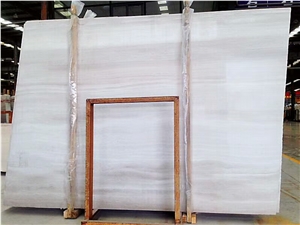 A Glass White Wood Marble for Wall and Floor Covering