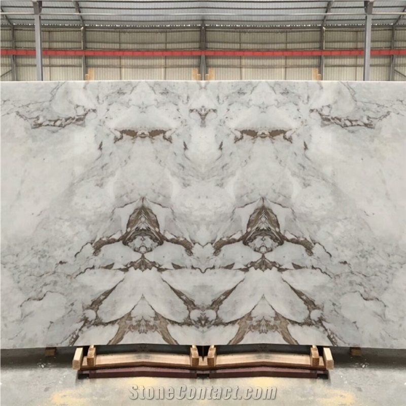 California White Marble Book Match for Interial Wall and Floor Tile