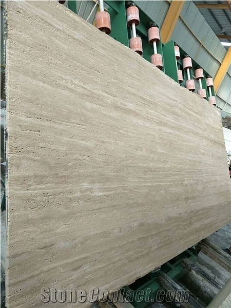 Cream Travertine for Exterial Wall and Floor Covering/Tiles