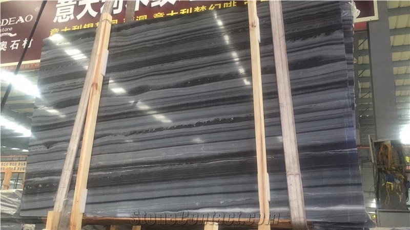 Dark Blue Wood Vein Marble for Wall and Floor Tile