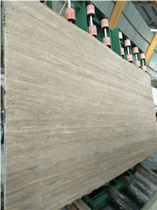 Florence Beige Travertine Bruched Antique Surface for Wall Tile