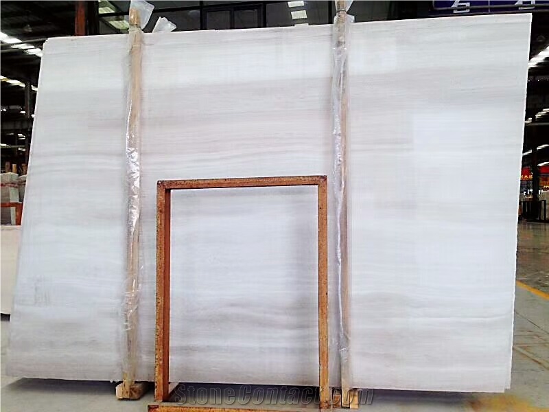 Guizhou White Wooden Marble for Wall and Floor Covering Own Quarry
