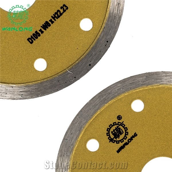 Wanlong Continuous Rim Diamond Cutting Blades for Granite and Marble