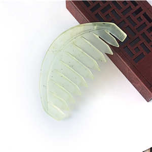 Green Jade-Carvings,China Green Jade Comb